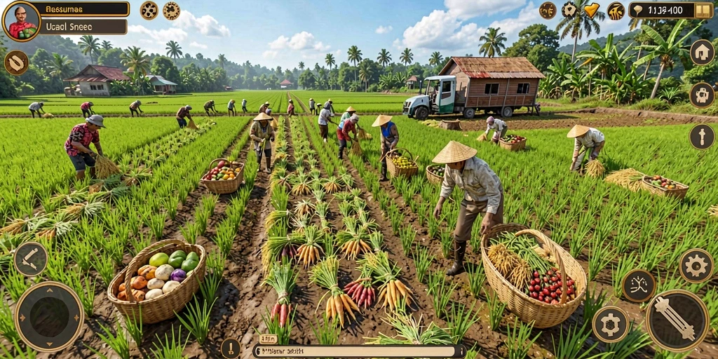 Tangkapan layar menunjukkan karakter utama dalam aksi.
