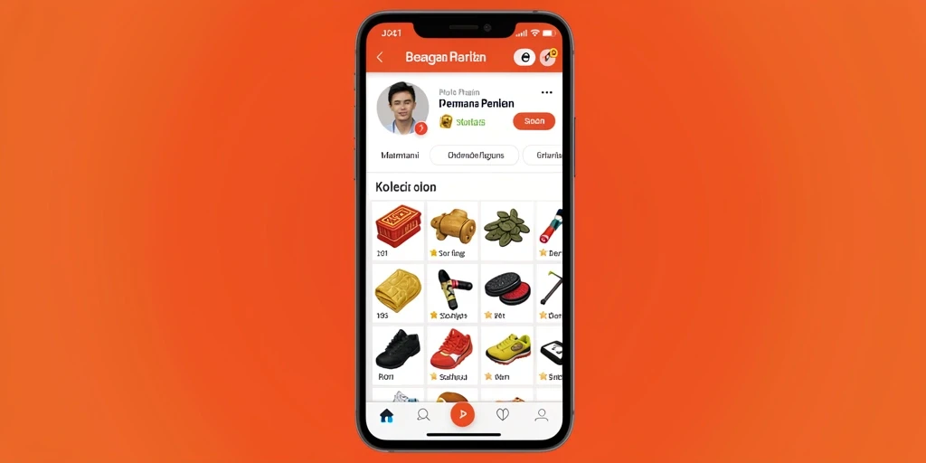 Tampilan karakter utama dalam mode pertarungan.