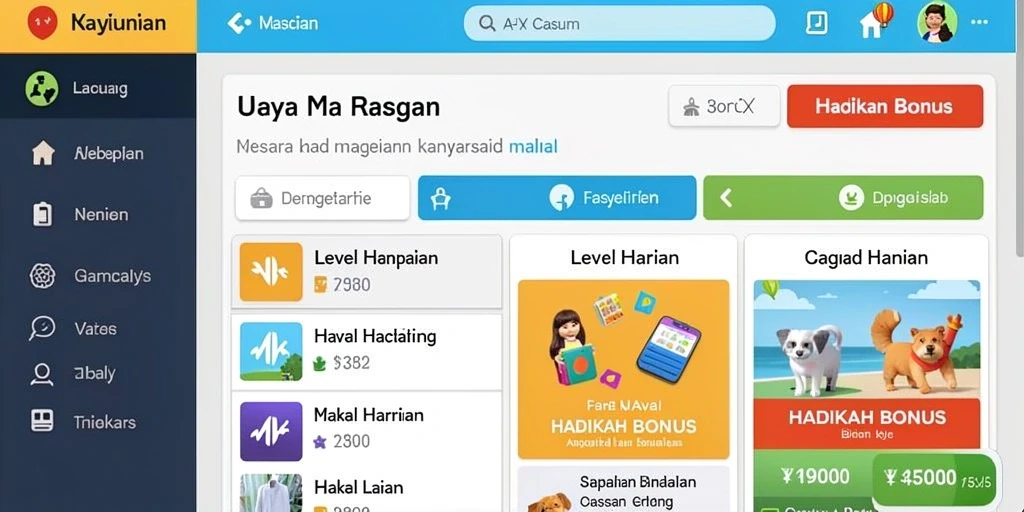 Tampilan antarmuka yang menarik dan mudah dipahami.