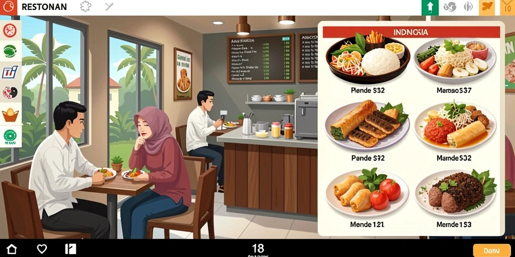 Tampilan visual yang menakjubkan dengan detail yang halus.