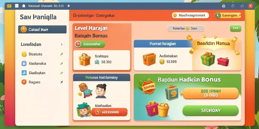 Screenshot menunjukkan petualangan karakter utama di level pertama.